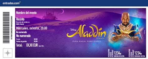 Entradas de Aladdín el Musical .